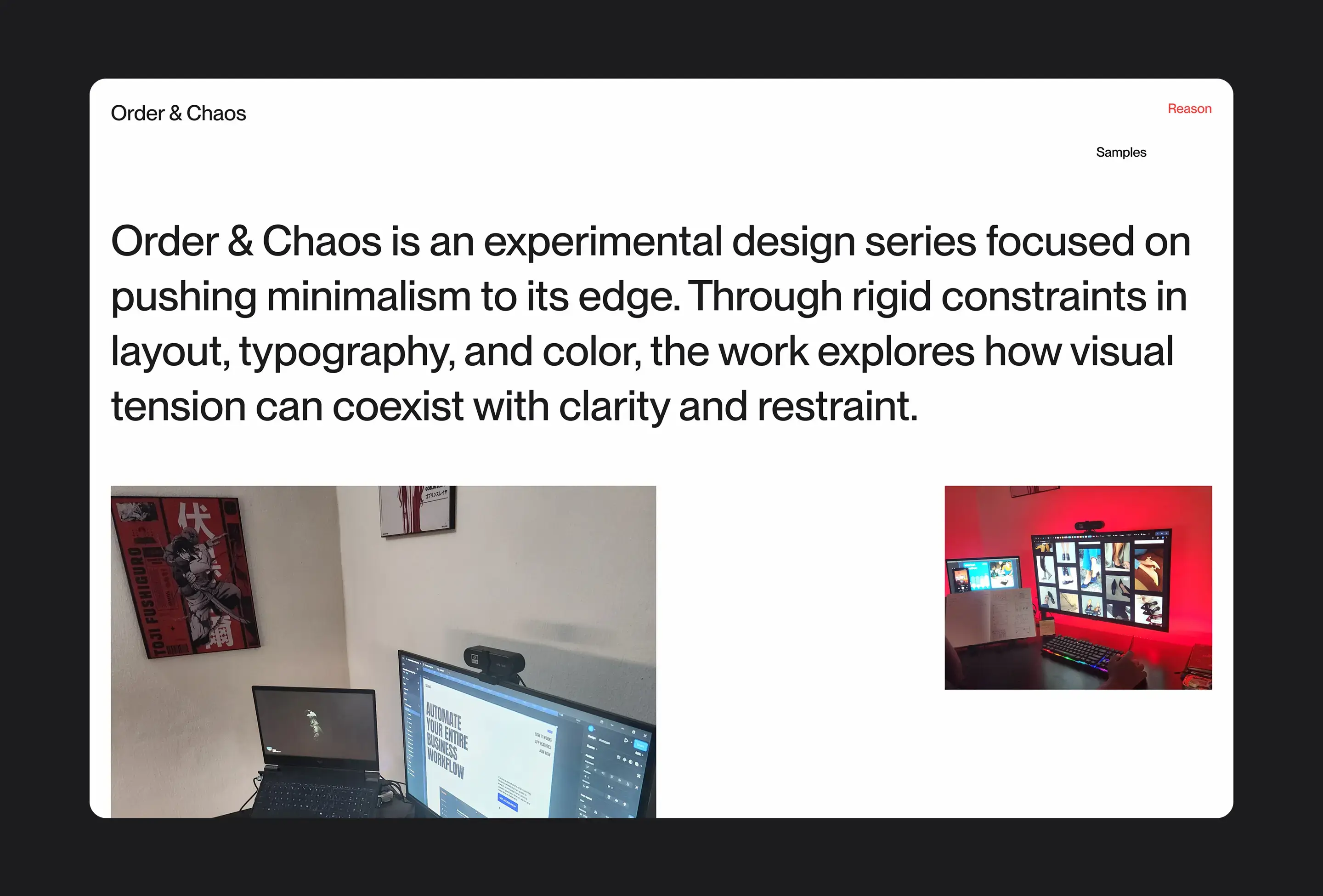 ORDER & CHAOS