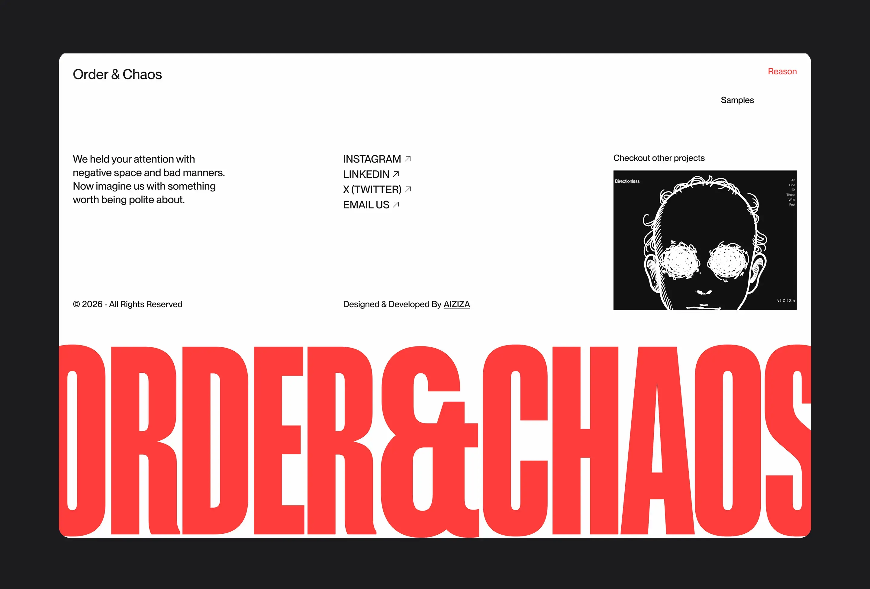 ORDER & CHAOS